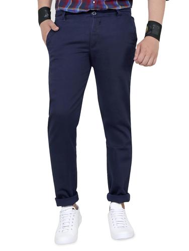 navy blue cotton chinos - 15011520 - Very Small Image - 1