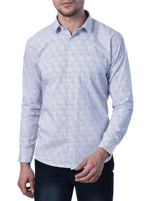blue cotton casual shirt - 15011569 - Standard Image - 1