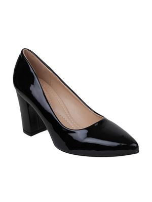 black patent leather slip on pumps - 15011608 - Standard Image - 1