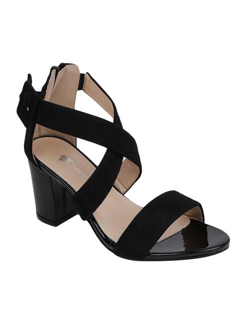 black suede closed back sandals - 15011629 - Standard Image - 1