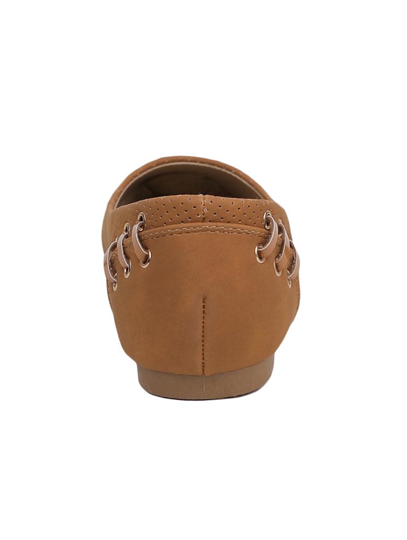 tan suede slip on ballerina - 15011630 - Zoom Image - 3