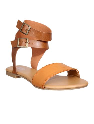 tan ankle strap sandal - 15012003 - Very Small Image - 1
