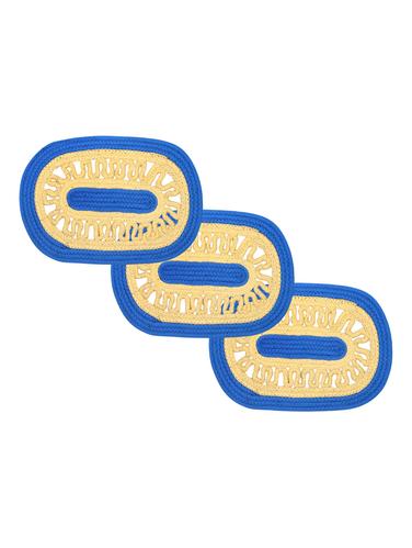 Solid 3 Piece Polycotton Door Mat Set - 15012267 - Very Small Image - 1