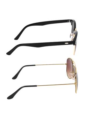 zyaden combo of two sunglasses clubmaster & aviator - pack of 2 - 15012370 - Standard Image - 4
