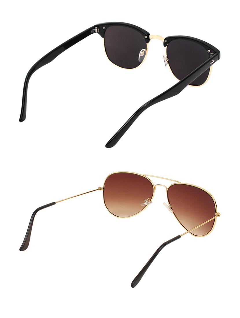 zyaden combo of two sunglasses clubmaster & aviator - pack of 2 - 15012370 - Zoom Image - 3