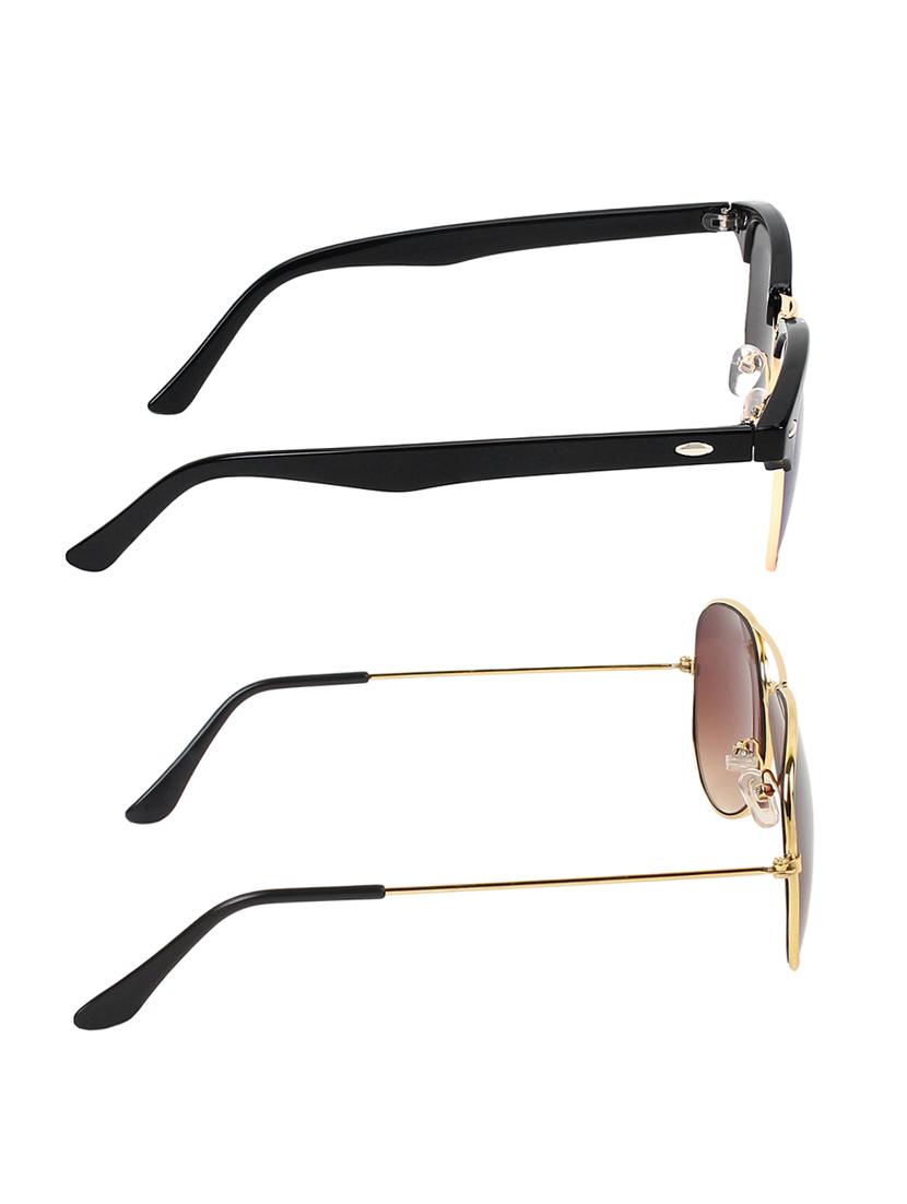 zyaden combo of two sunglasses clubmaster & aviator - pack of 2 - 15012370 - Zoom Image - 4