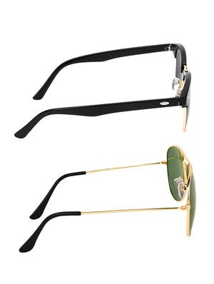 zyaden combo of two sunglasses clubmaster & aviator - pack of 2 - 15012371 - Standard Image - 4