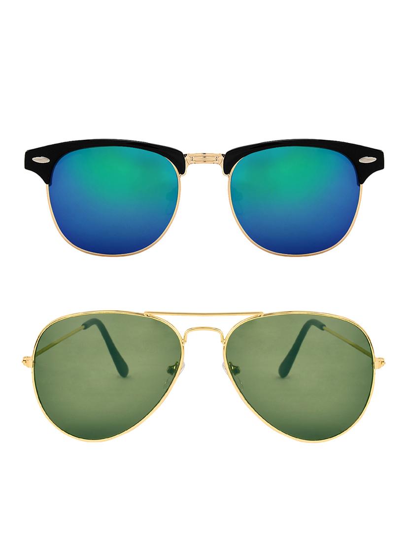 zyaden combo of two sunglasses clubmaster & aviator - pack of 2 - 15012371 - Zoom Image - 1