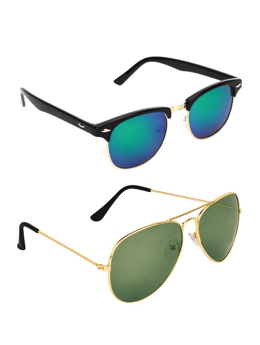 zyaden combo of two sunglasses clubmaster & aviator - pack of 2 - 15012371 - Zoom Image - 2