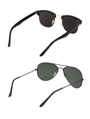 zyaden combo of two sunglasses clubmaster & aviator - pack of 2 - 15012374 - Standard Image - 3
