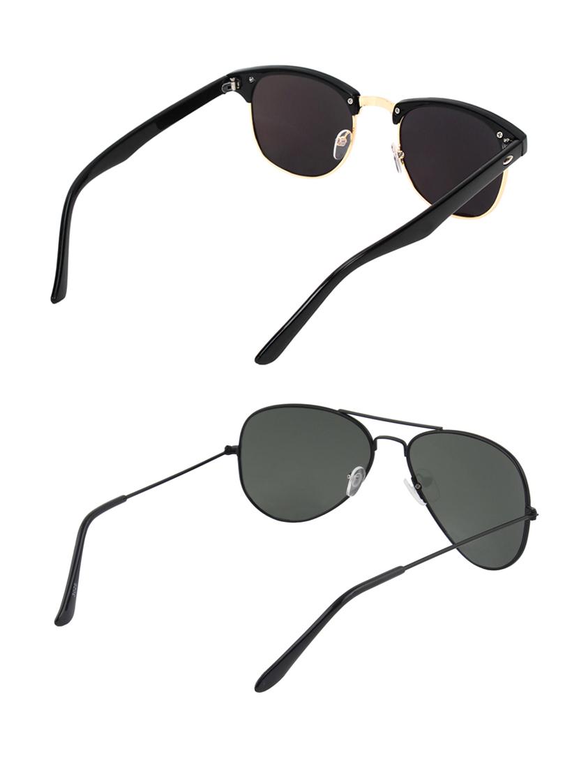 zyaden combo of two sunglasses clubmaster & aviator - pack of 2 - 15012374 - Zoom Image - 3