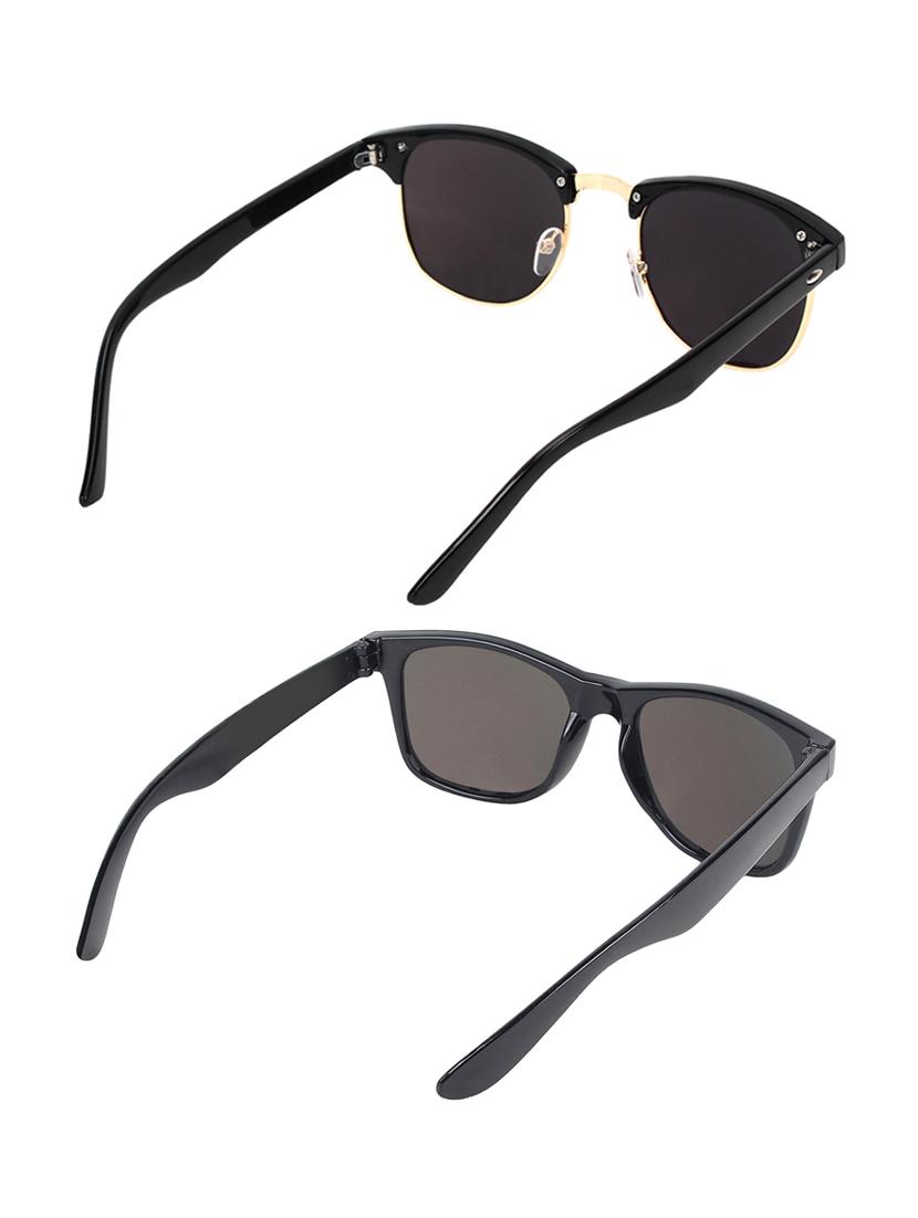 zyaden combo of two sunglasses clubmaster & wayfarer - pack of 2 - 15012381 - Zoom Image - 3