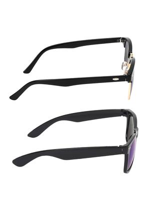 zyaden combo of two sunglasses clubmaster & wayfarer - pack of 2 - 15012390 - Standard Image - 4