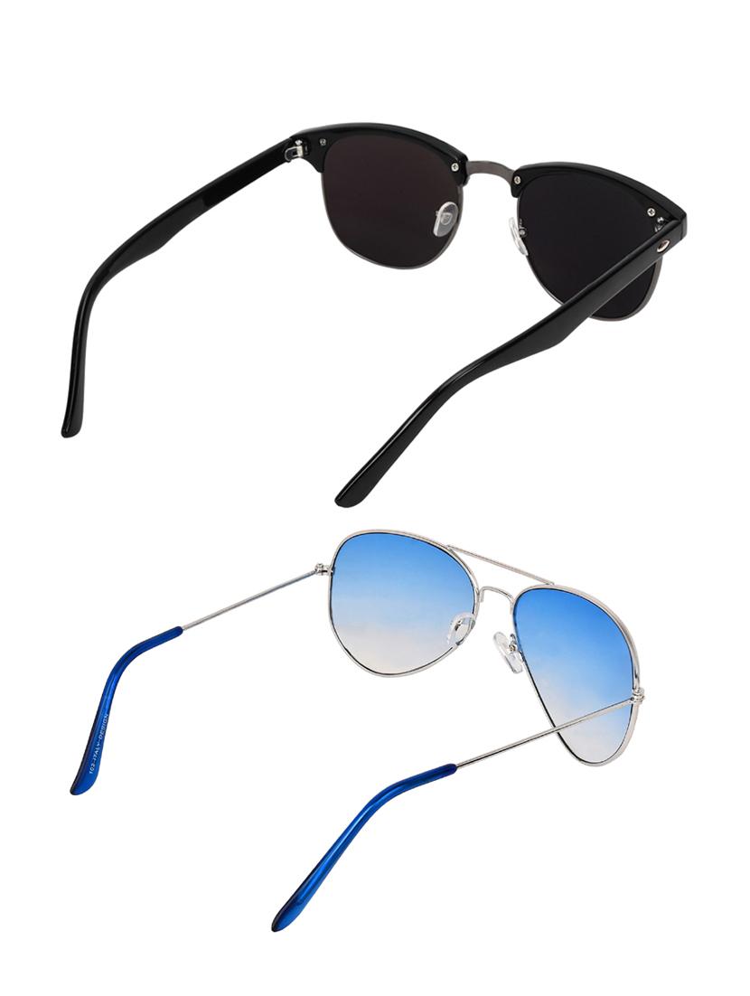 zyaden combo of two sunglasses clubmaster & aviator - pack of 2 - 15012393 - Zoom Image - 3