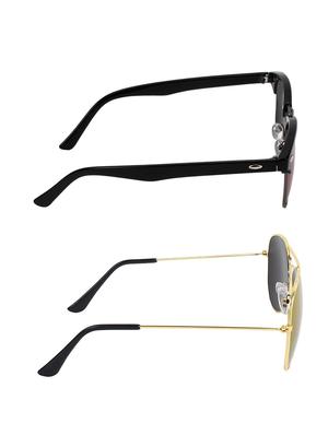 zyaden combo of two sunglasses clubmaster & aviator - pack of 2 - 15012395 - Standard Image - 4