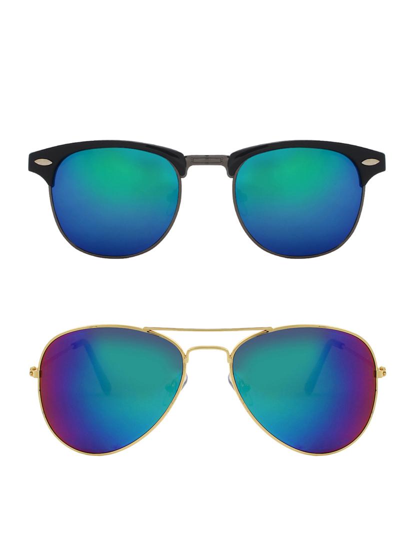 zyaden combo of two sunglasses clubmaster & aviator - pack of 2 - 15012395 - Zoom Image - 1