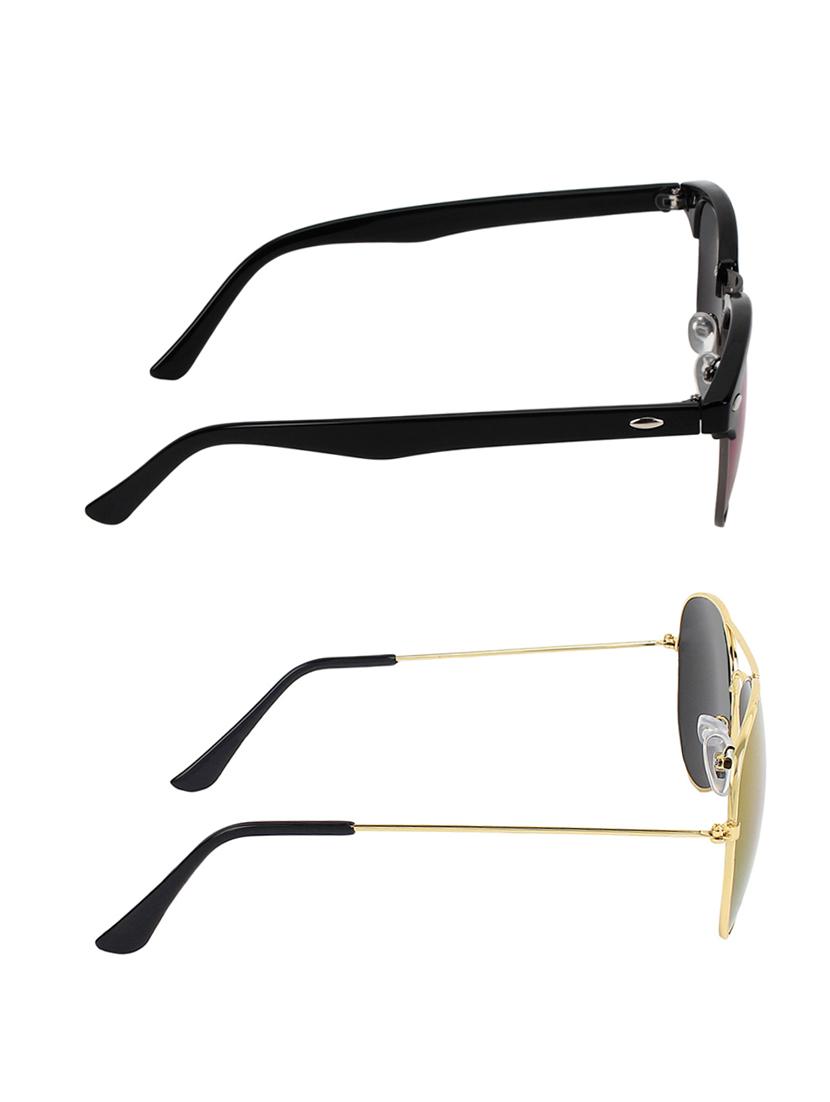 zyaden combo of two sunglasses clubmaster & aviator - pack of 2 - 15012395 - Zoom Image - 4
