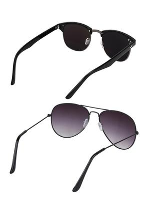 zyaden combo of two sunglasses clubmaster & aviator - pack of 2 - 15012400 - Standard Image - 3