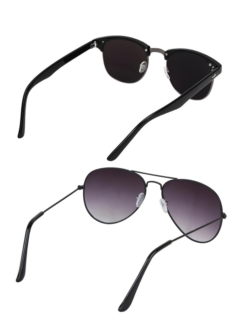zyaden combo of two sunglasses clubmaster & aviator - pack of 2 - 15012400 - Zoom Image - 3