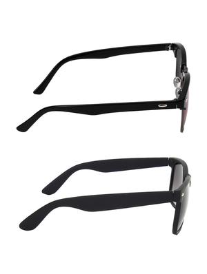 zyaden combo of two sunglasses clubmaster & wayfarer - pack of 2 - 15012412 - Standard Image - 4