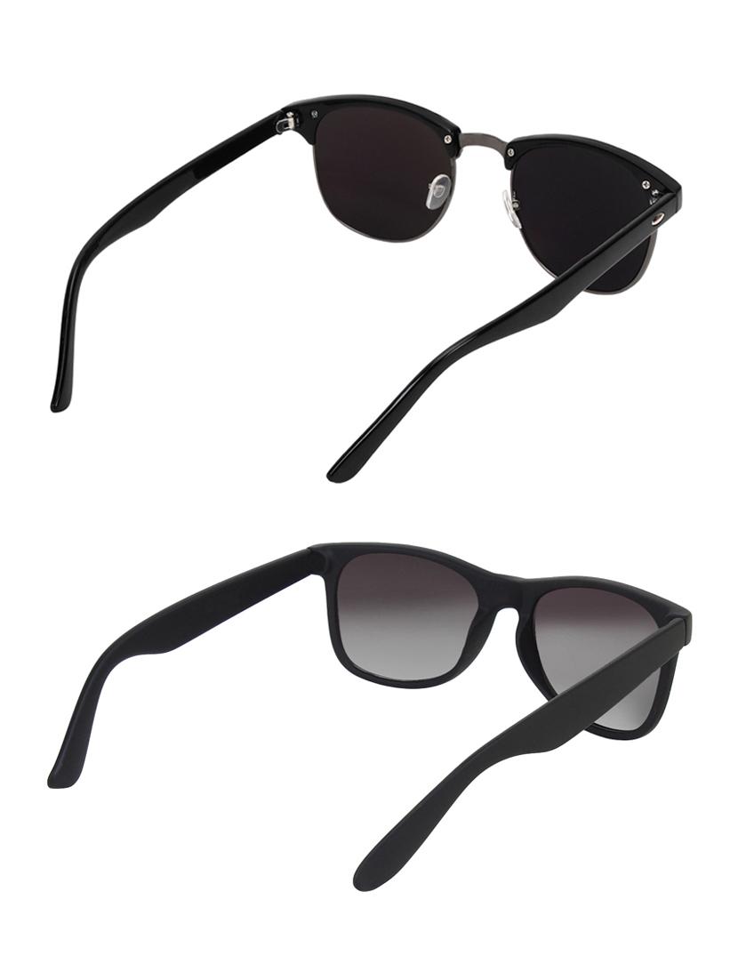 zyaden combo of two sunglasses clubmaster & wayfarer - pack of 2 - 15012412 - Zoom Image - 3