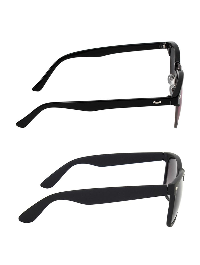 zyaden combo of two sunglasses clubmaster & wayfarer - pack of 2 - 15012412 - Zoom Image - 4