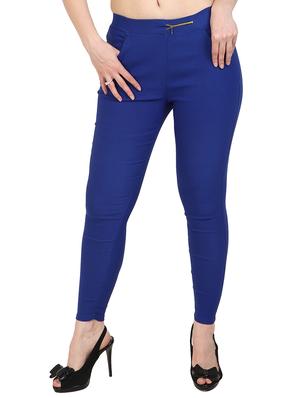 blue solid jeggings - 15012441 - Standard Image - 1