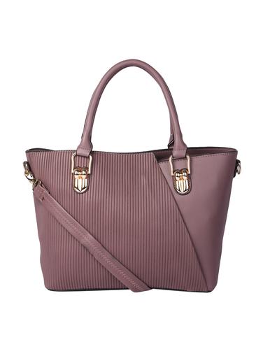 pink leatherette regular handbag - 15012590 - Very Small Image - 1