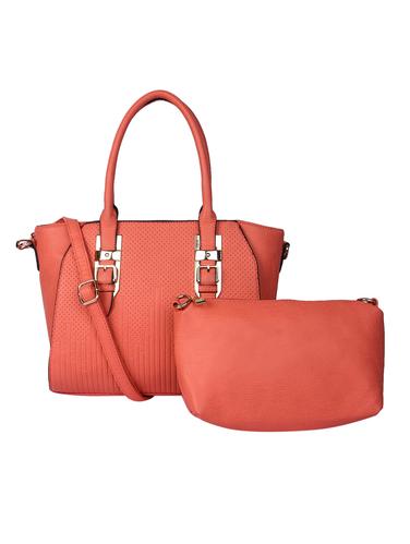pink leatherette handbag - 15012854 - Very Small Image - 1