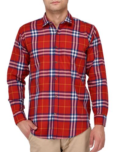 red cotton casual shirt - 15012926 - Very Small Image - 1