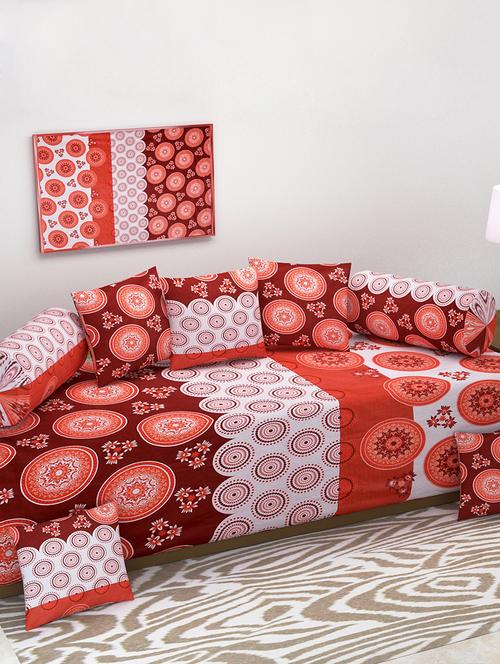 8 Piece 120 TC Cotton Diwan Set - 15012954 - Standard Image - 1