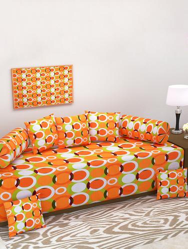 8 Piece 120 TC Cotton Diwan Set - 15012958 - Very Small Image - 1