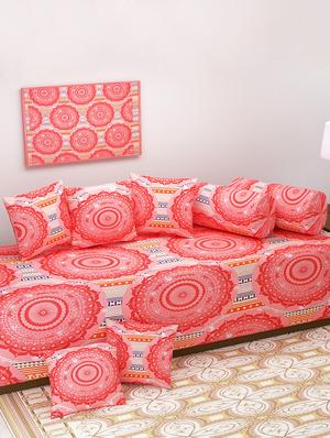 144 TC Cotton 8 Piece Diwan Set - 15012965 - Standard Image - 1