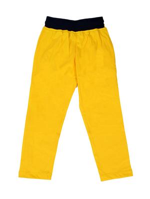 yellow cotton track pant - 15013018 - Standard Image - 2