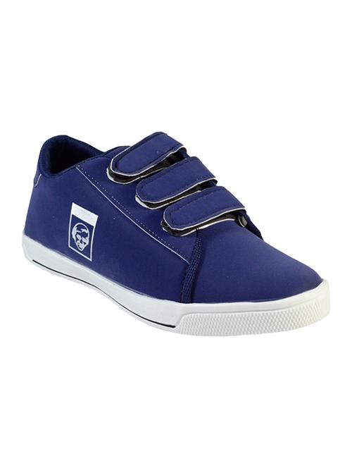 blue leatherette slip on sneaker - 15013070 - Very Small Image - 1