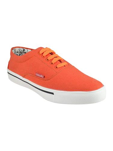 orange Canvas lace up sneaker - 15013084 - Very Small Image - 1