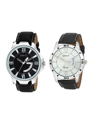 Gen-Z Combo of two day and date strap watches GENZ-CO-DD-0001-0004 - 15013218 - Standard Image - 1
