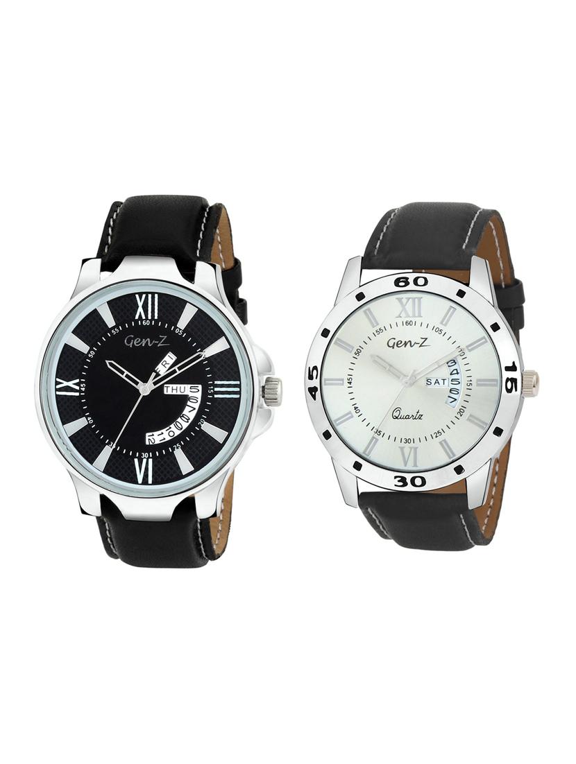 Gen-Z Combo of two day and date strap watches GENZ-CO-DD-0001-0004 - 15013218 - Zoom Image - 1