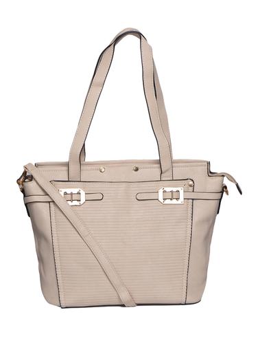 beige leatherette regular handbag - 15013297 - Very Small Image - 1