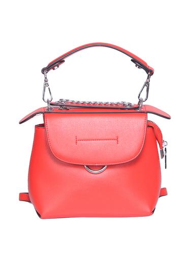 red leatherette regular handbag - 15013310 - Very Small Image - 1