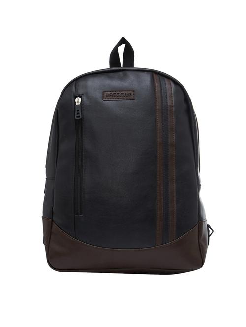 black leatherette backpack - 15013356 - Standard Image - 1