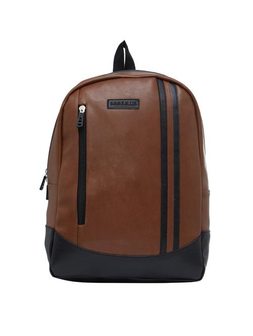 tan leatherette backpack - 15013358 - Standard Image - 1