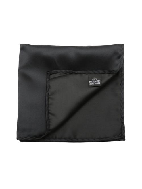 black polyester pocketsquare - 15013471 - Very Small Image - 1