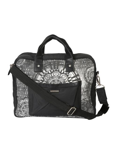 black cotton polyester blend laptopbag - 15013563 - Very Small Image - 1