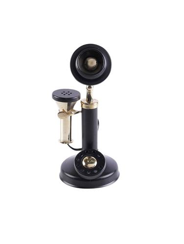 Golden Black Brass Telphone Non Working Only For Decorative - 15013594 - Very Small Image - 1