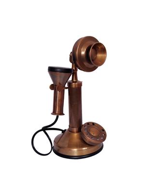 Antique Style Brass Telephone Non Working Only For Decorative - 15013596 - Standard Image - 1