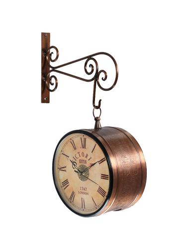 Hand Crafted Vintage Wall Clock Victoria Station Clock Double Side - 15013604 - Very Small Image - 1