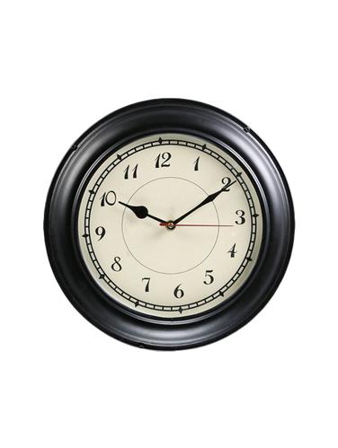 Metal Round Retro Wall Clock - 15013614 - Very Small Image - 1