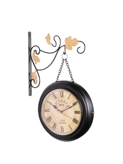 10 Inch Antique Style Metal Wall Clock Station Clock Double Side - 15013634 - Standard Image - 1