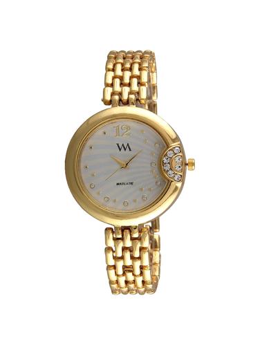 Watch Me White Dial Gold Metal Watch for Women WMAL-307-Gx - 15013858 - Very Small Image - 1